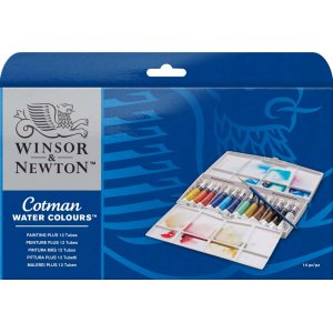 Aquarellfarbe W&N Cotman Tuber - Farbkasten 12 Farben Aquarellfarbe W&N Cotman Tuber - Farbkasten 12 Farben