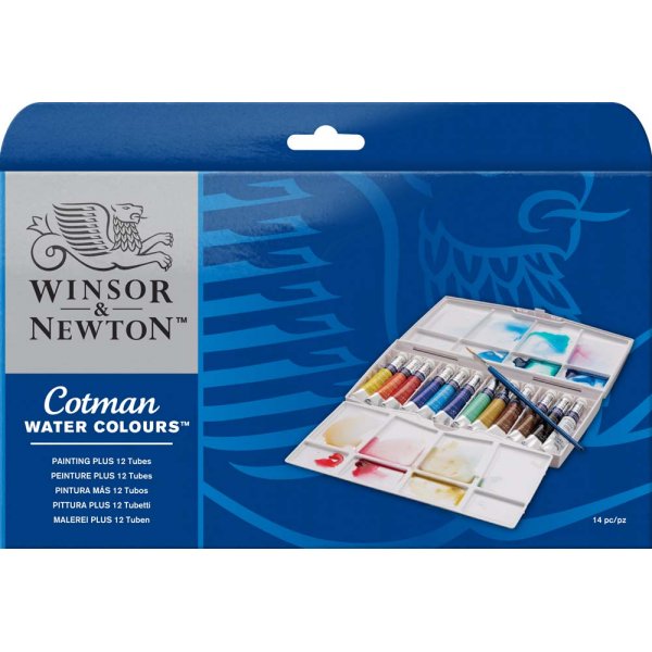 Aquarellfarbe W&N Cotman Tuber - Farbkasten 12 Farben