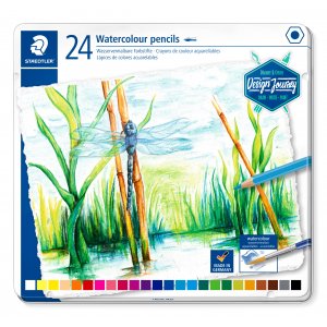 Aquarellstifte in einer Box - 24 Bleistifte Aquarellstifte in einer Box - 24 Bleistifte