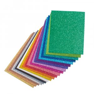 Glitzerkarton A4, verschiedene Farben - 20 Blatt Glitzerkarton A4, verschiedene Farben - 20 Blatt