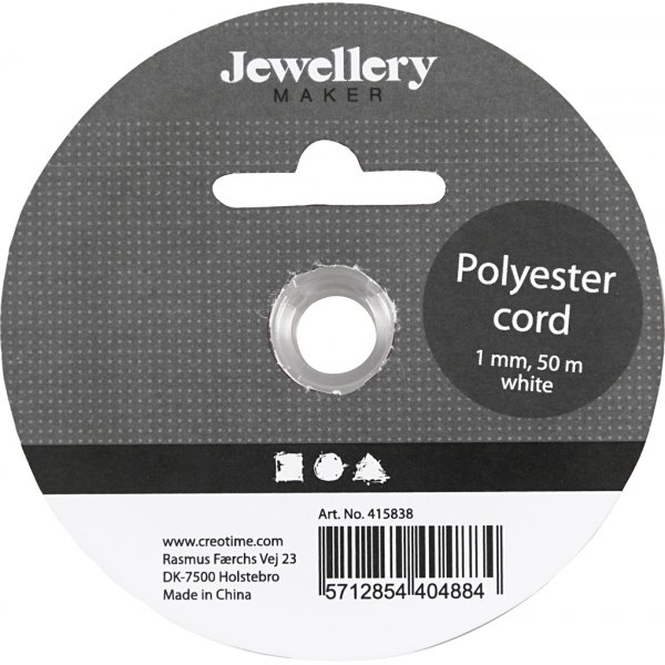 Polyesterschnur - wei - 50 m