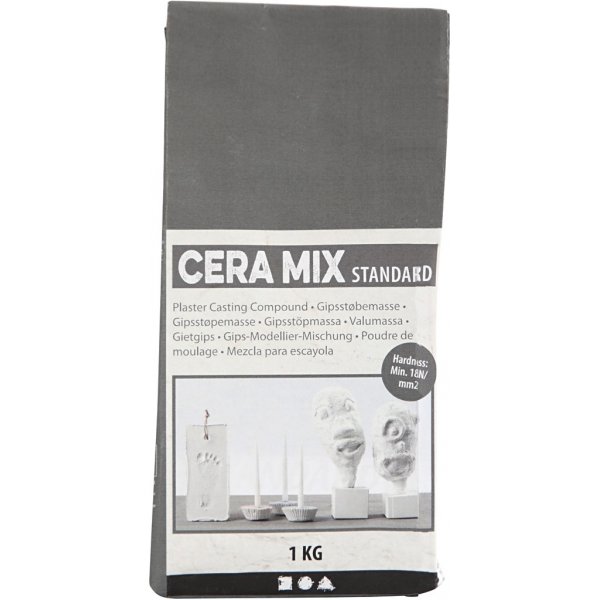 Cera-Mix Standard Modelliergips - hellgrau