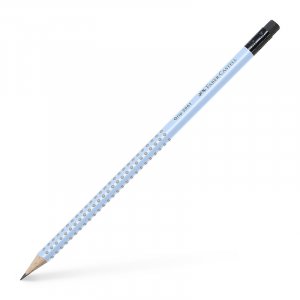 Bleistift - Faber-Castell - Grip 2001 mit Radierspitze B - Himmelblau Bleistift - Faber-Castell - Grip 2001 mit Radierspitze B - Himmelblau