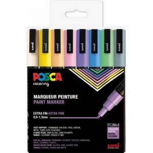 Poscaset PC-3M Pastell - 8 Bleistifte Poscaset PC-3M Pastell - 8 Bleistifte