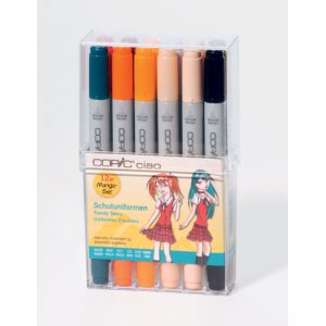 Copic Ciao Set - 12 Stifte - Schuluniform (Mix von Alexandra Kopetzky) Copic Ciao Set - 12 Stifte - Schuluniform (Mix von Alexandra Kopetzky)