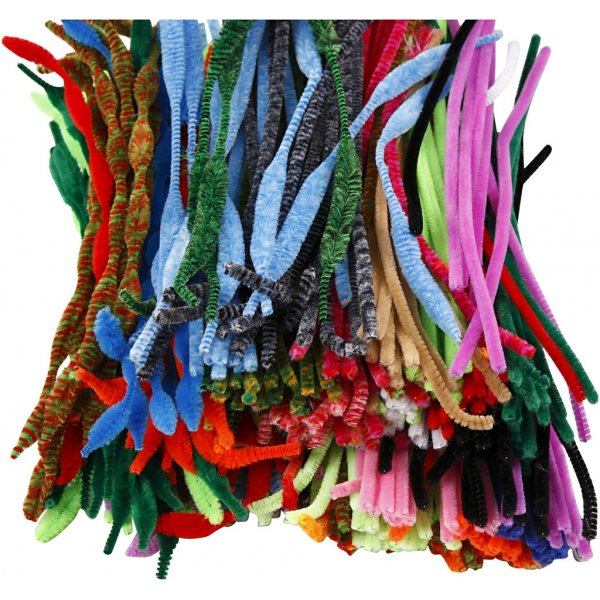 Pfeifenreiniger - gemischte Farben - 500 Stk Pfeifenreiniger - gemischte Farben - 500 Stk