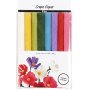 Krepppapier - Standardfarben - 8 Blatt