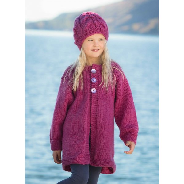 Strickmuster - Lange Strickjacke und Mtze