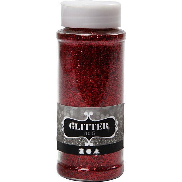 Glitzer - rot - 110 g