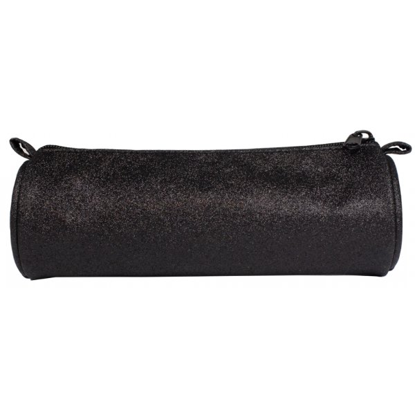 Federmppchen Glitzer Schwarz