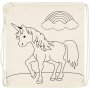 Turnbeutel - hell natur - Einhorn