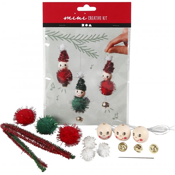 Mini-DIY-Kit - Kobolde als Anhnger