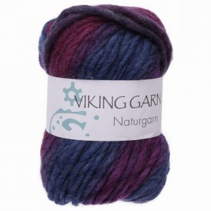 Wikingergarn Naturgarn 50g - Multi Rot/Blau (675) Wikingergarn Naturgarn 50g - Multi Rot/Blau (675)