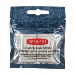 Derwent Batterie-Radiergummi - Nachfüllpackung, 30 Stück Derwent Batterie-Radiergummi - Nachfüllpackung, 30 Stück