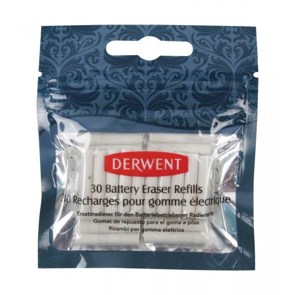 Derwent Batterie-Radiergummi - Nachfllpackung, 30 Stck