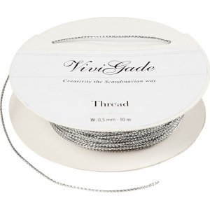 Draht - 0,5 mm Silber - 10 m Draht - 0,5 mm Silber - 10 m