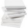 Leinwand - wei - 20 x 20 cm - 80 Stk