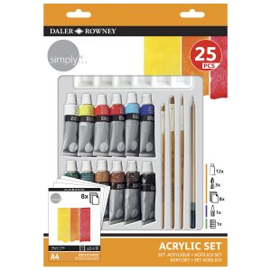Set Acrylfarben - 25 Stück Set Acrylfarben - 25 Stück