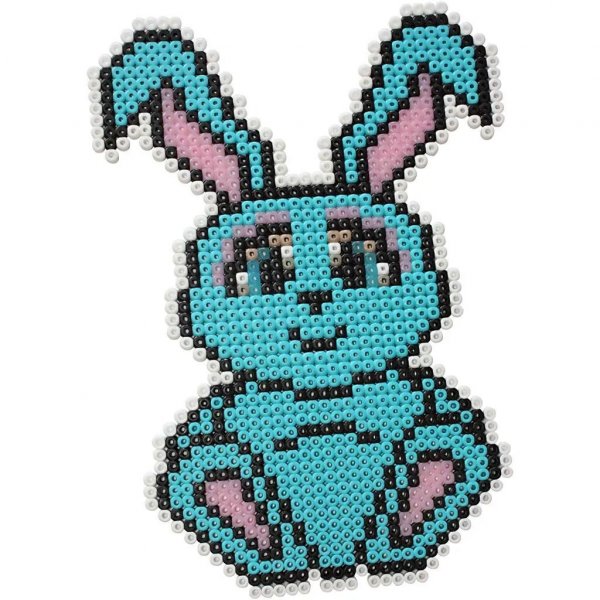 Perlenfliesen - Klar - Quadratisch, zusammensteckbar - 15x15 cm - 2 Stk