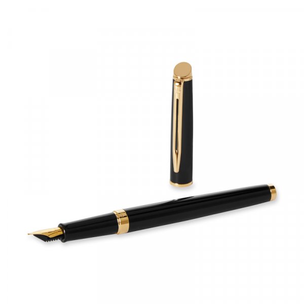 Fllfederhalter Waterman Hmisphre - Schwarzgoldbesatz - Mittelblau