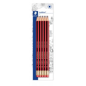 Tradition Bleistift mit Radiergummi HB - 10 Bleistifte Tradition Bleistift mit Radiergummi HB - 10 Bleistifte