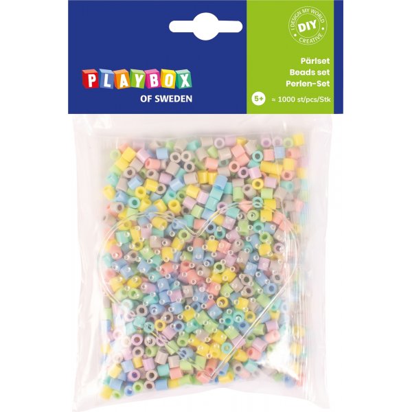 Die Rhrenperle mit flachen 1.000 Pastelltnen
