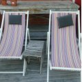 Kundenbild Markisenstoff und Dekostoff Toldo Stripes - Mischfarbe Silja 1 - 160 cm