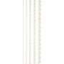 Strasssteine - wei - 2-8 mm - 140 Stk