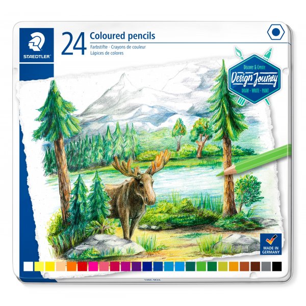 Design Journey Buntstifte in einer Box - 24 Stifte