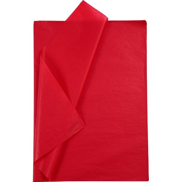 Seidenpapier - rot - 50 x 70 cm - 14 g - 10 Blatt