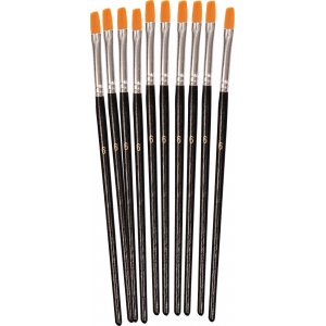 Synthetikpinsel flach Nr. 6 - 10 Stk Synthetikpinsel flach Nr. 6 - 10 Stk
