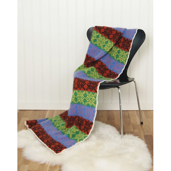 Strickmuster - Plaid und Kissen