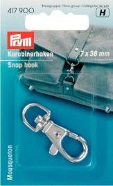 Karabiner 7/38 mm silberfarben Karabiner 7/38 mm silberfarben