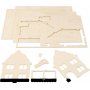 3D-Konstruktionsfigur - Haus mit Veranda