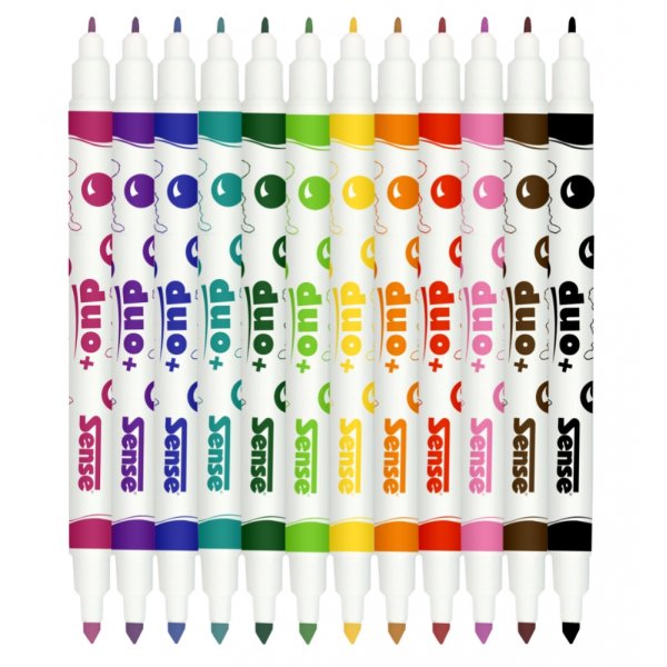 Faserstifte Double Tip Sense - 12 Stifte Faserstifte Double Tip Sense - 12 Stifte