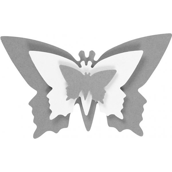 Schicht-auf-Schicht-Stanzer - Schmetterling - 3 Stk