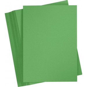 Farbiger Karton - grasgrün - A4 - 180 g - 100 Blatt Farbiger Karton - grasgrün - A4 - 180 g - 100 Blatt