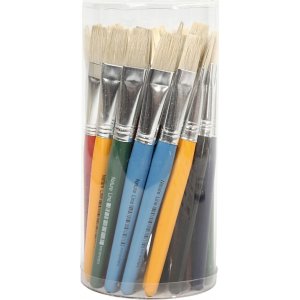 Kinderpinsel - flach - 30 Stk Kinderpinsel - flach - 30 Stk