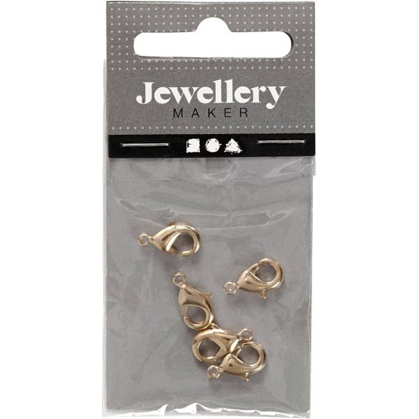 Karabiner - vergoldet - 5 Stk Karabiner - vergoldet - 5 Stk