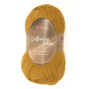 Wikingergarn Alpaka Fein 50g - Senfgelb (618) Wikingergarn Alpaka Fein 50g - Senfgelb (618)