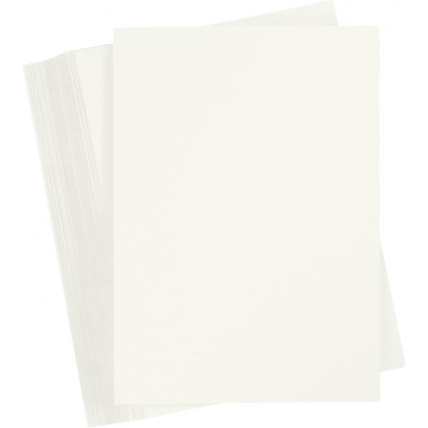 Farbiger Karton - gebrochenes Wei - A4 - 180 g - 100 Blatt