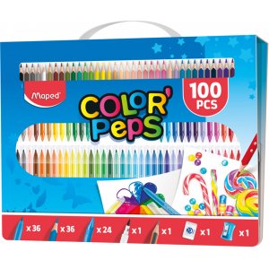 Kinderset - Maped - Farbset mit 100 Teilen Kinderset - Maped - Farbset mit 100 Teilen