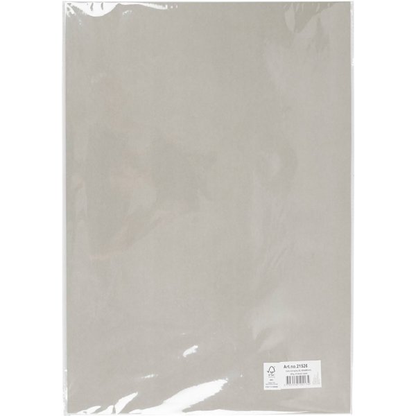 Farbiger Karton - Grau - A2 - 180 g - 10 Blatt