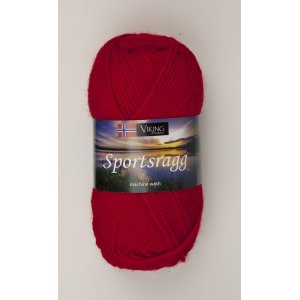 Wikingergarn Sportlappen 50g - Rot (565) SR Wikingergarn Sportlappen 50g - Rot (565) SR