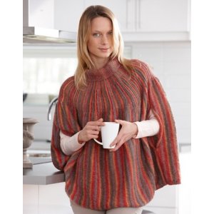 Strickanleitung - Gemusterter Poncho Strickanleitung - Gemusterter Poncho