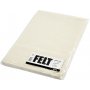 Hobbyfilz - gebrochenes Wei - A4 - 10 Blatt