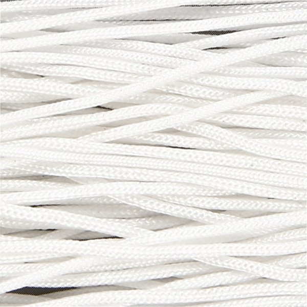 Krawattenschnur - wei - 10 m