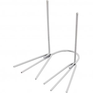 Metallene Vogel-/H�hnerf��e - Wei�, 20 Paare
