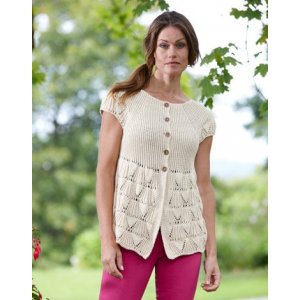 Strickanleitung - Damen-Cardigan mit kurzen Ärmeln Strickanleitung - Damen-Cardigan mit kurzen Ärmeln