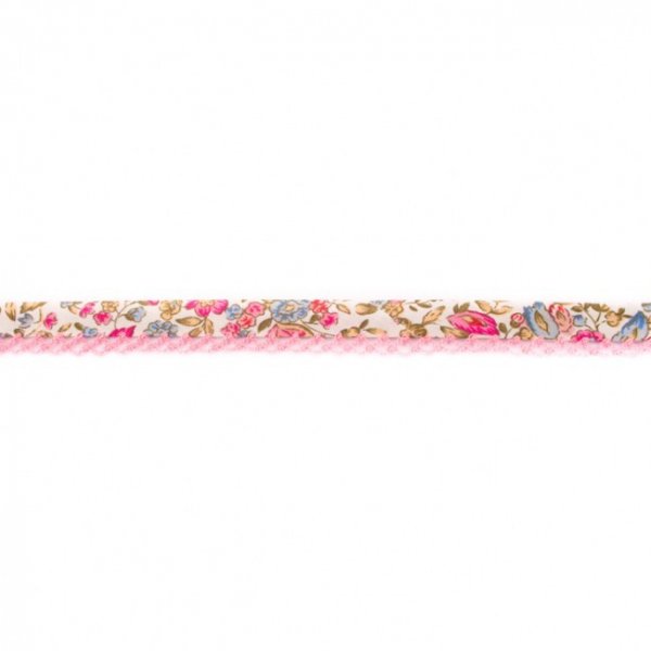 Schrgband - Popeline, Blumen
